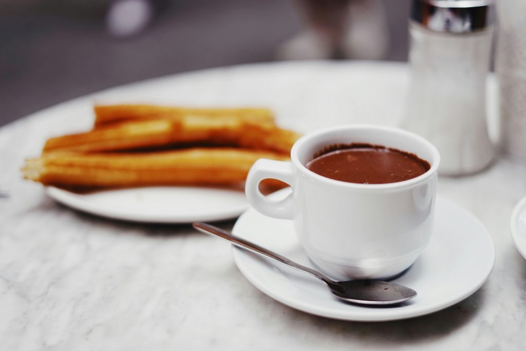 Chocolate con churros, tradiciones de Nochevieja