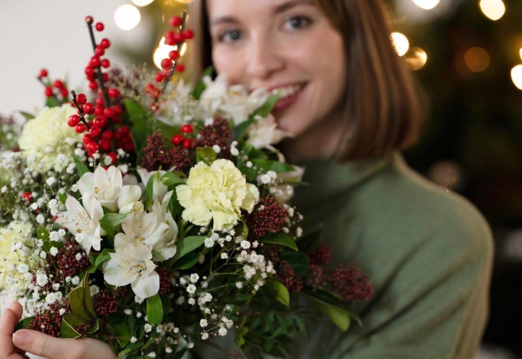 Ramo de flores de Navidad