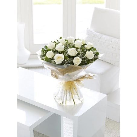 White Rose Hand-tied