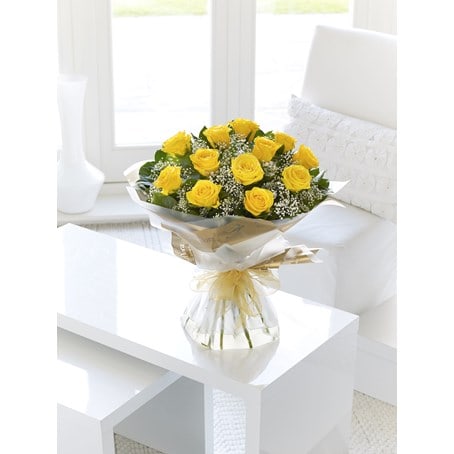 Yellow Rose Hand-tied