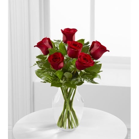 The Simply Enchanting Rose Bouquet by FTD - VASE INCLUDED