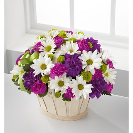 Blooming Bounty Bouquet - Basket Included