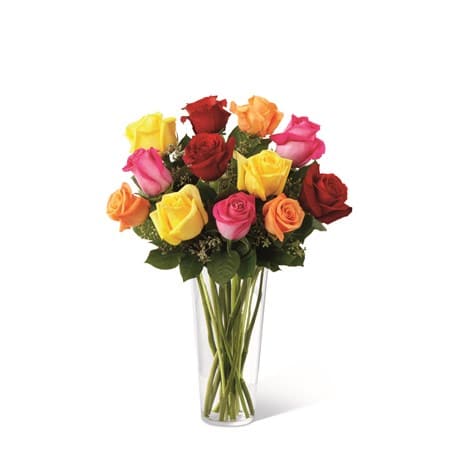 The FTD Bright Spark Rose Bouquet