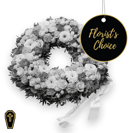 Wreath with ribbon - Florist’s Choice