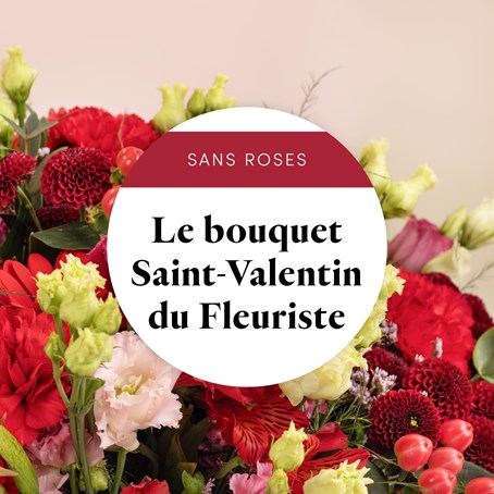 Florist bouquet - Red and pink without roses