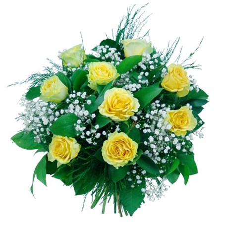 Yellow roses bouquet