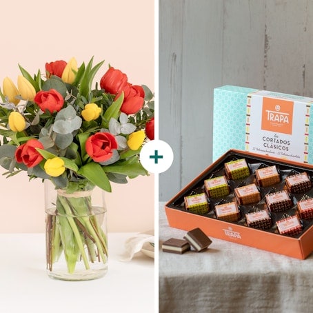 Pack: Tulipanes + Chocolate